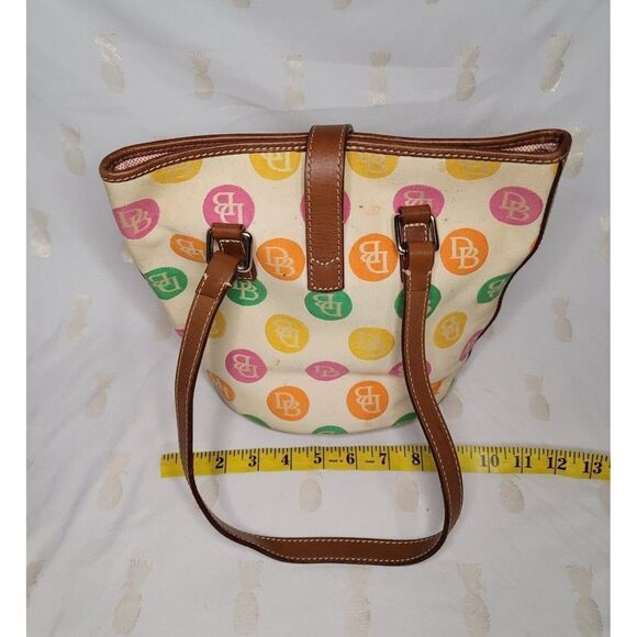 Vintage Designer Dooney and Bourke Medallion Bucket Bag - Picture 3 of 4